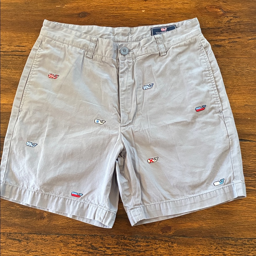 Vineyard Vines Blue Embroidered Shorts